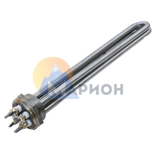 Блок ТЭН 3,0 кВт для воды 300 мм фланец G1 1/4" 220/380 В (трубка + колпак) SZH